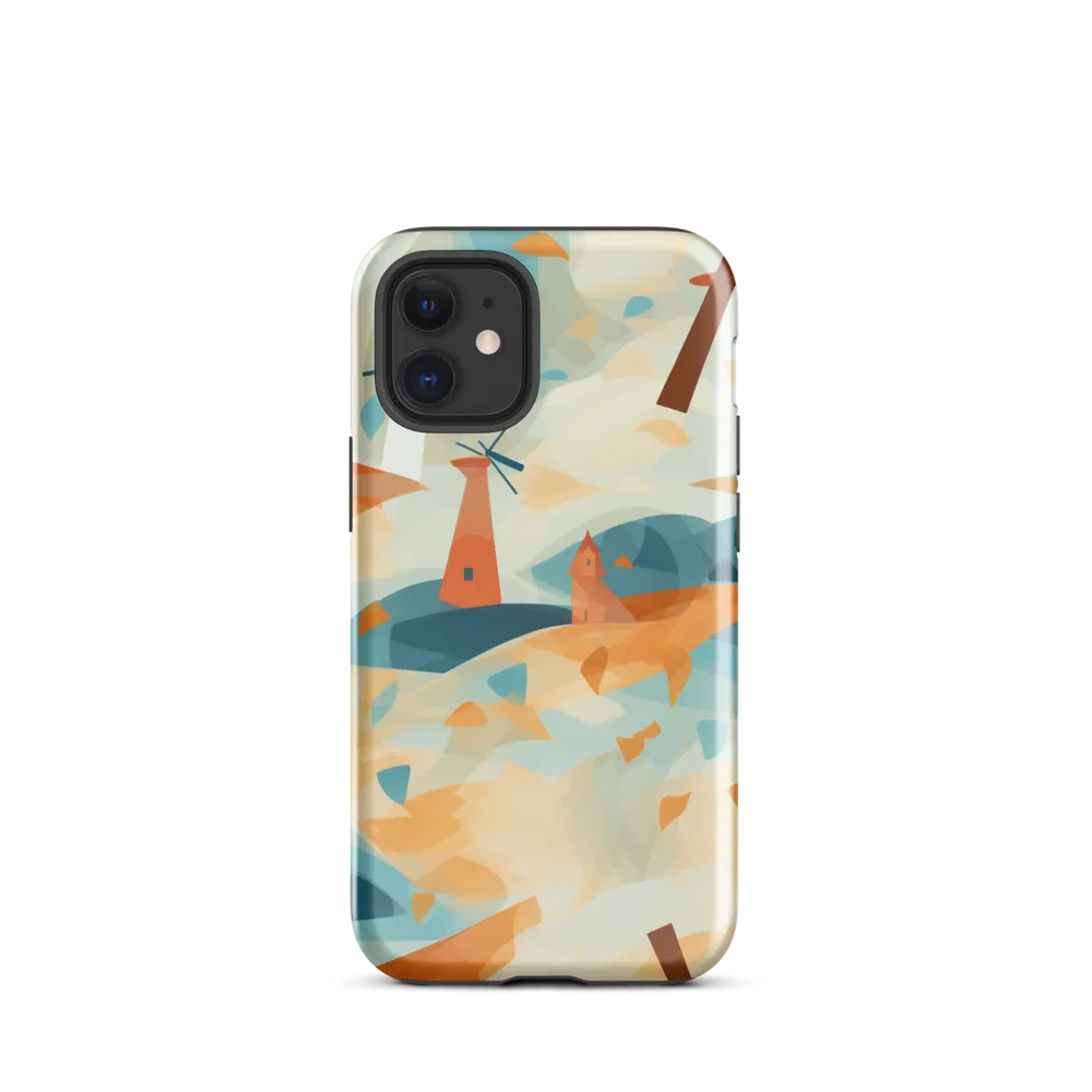 Whimsical Windmills in a Tranquil Landscape