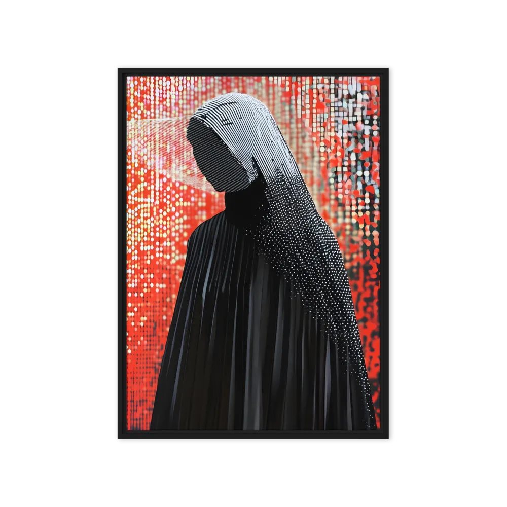 Veil of Modernity | Canvas with Black Frame | 20″×28″
