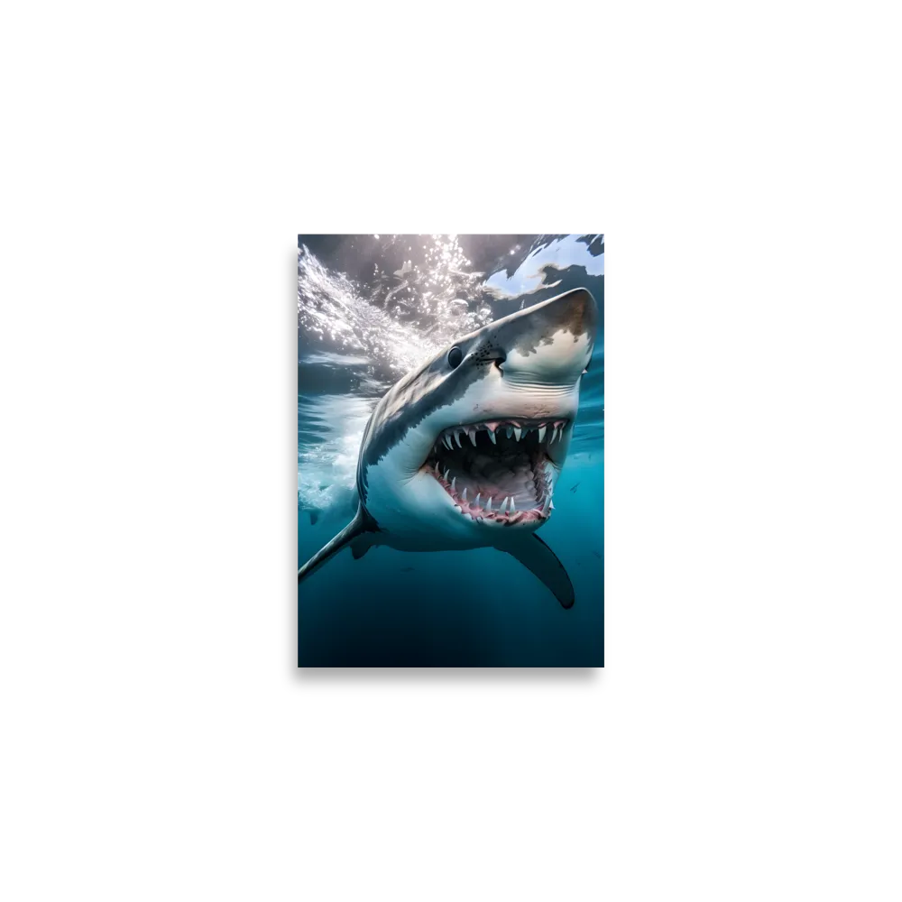 Majesty of the Ocean: The Great White Shark | Poster | A2 (16.5″×23.3″)