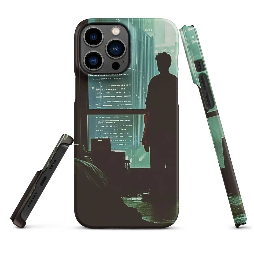 Silent Contemplation in a Futuristic Dystopia | Phone Case |  13 Pro Max | Snap Case | Matte