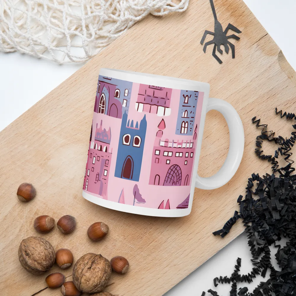 Whimsical Castles: A Playful Tapestry | Mugs | Multiple Sizes & Colors