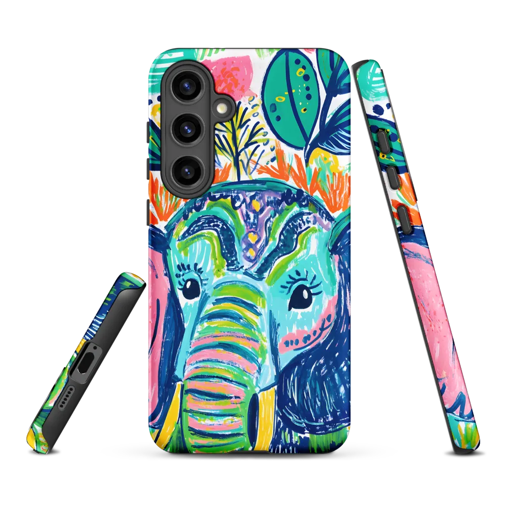 Striped Trunk — Elephant Portrait