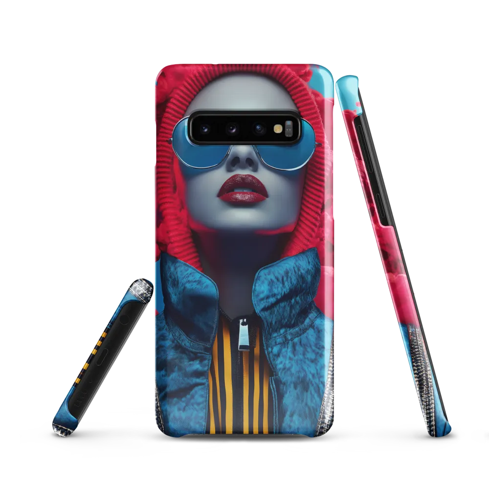 Bold Elegance in Digital Fashion | Phone Case |  S10 | Snap Case | Glossy