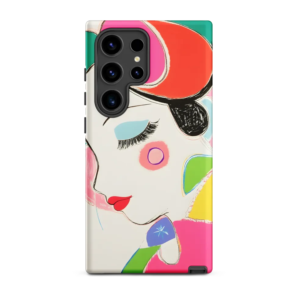 Whimsical Portrait in Colorful Abstraction