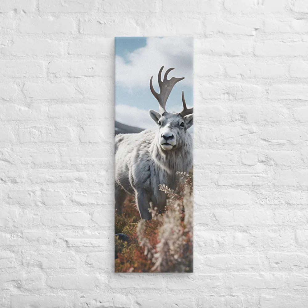 Majestic Harmony: The Reindeer in Nature | Canvas | 12″×36″