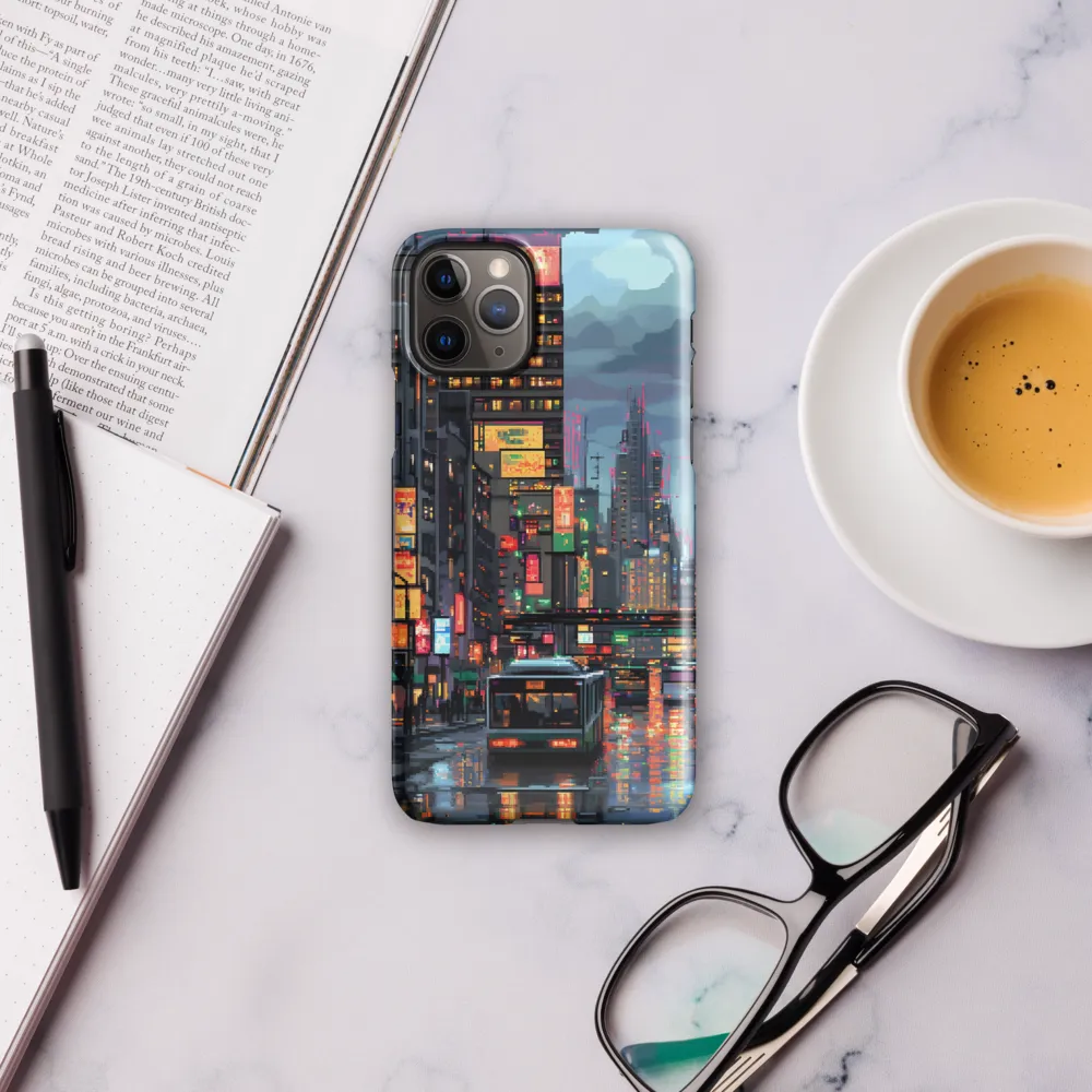 Neon Dreams: A Pixelated Urban Night