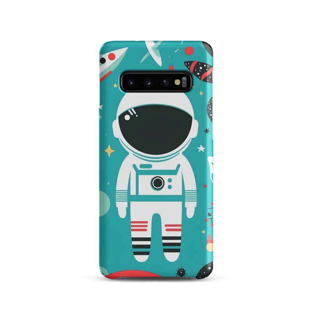 Whimsical Astronaut in Cosmic Wonderland