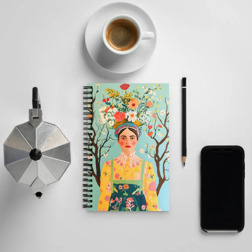 Blooming Portrait of Nature | Spiral Notebook