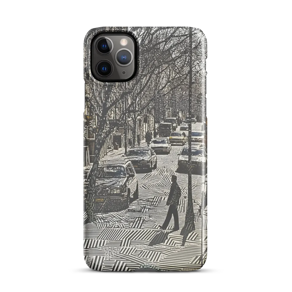 Urban Solitude: A Geometric Journey | Phone Case |  11 Pro Max | Snap Case | Glossy