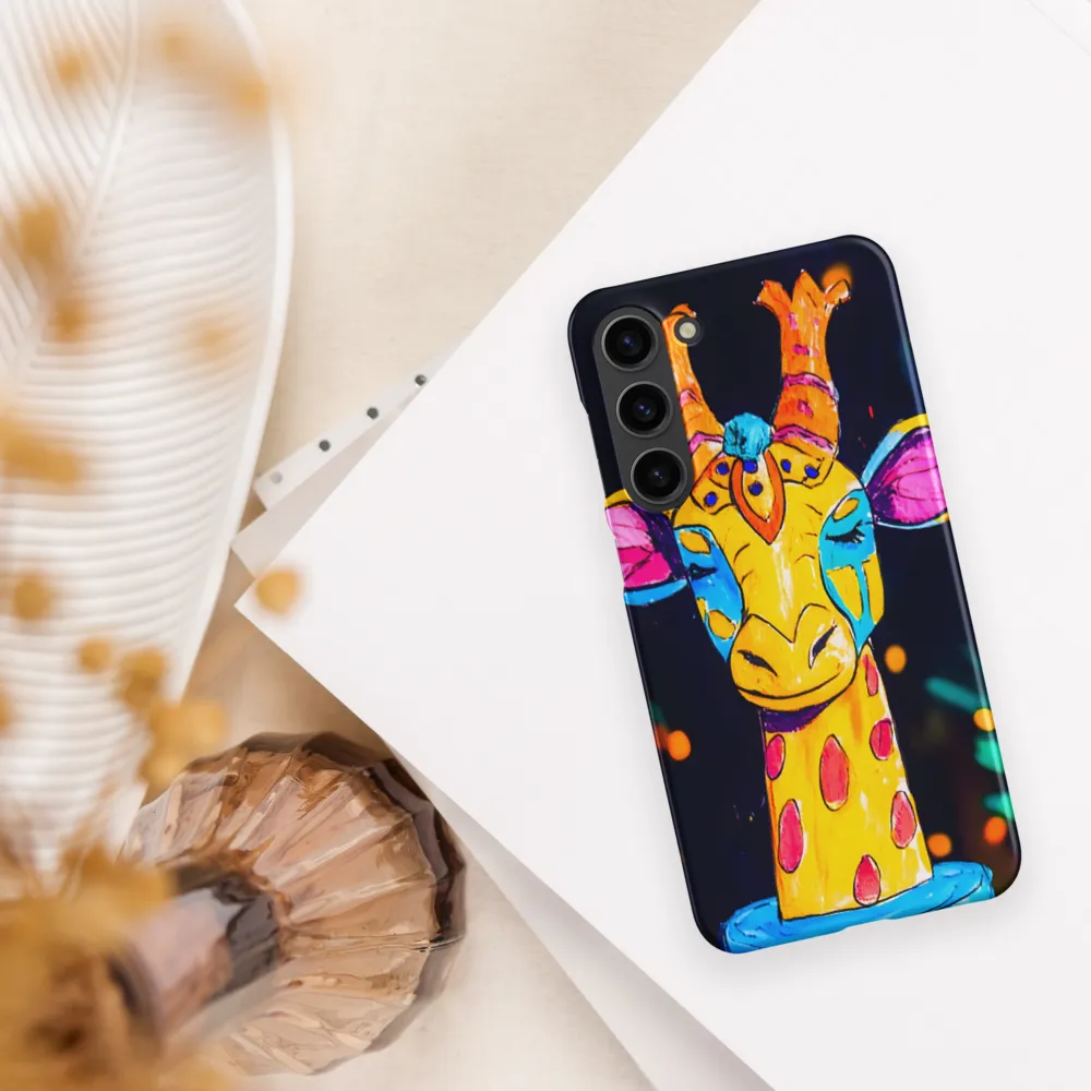 Whimsical Giraffe in Vibrant Colors | Phone Case |  S23 Plus | Snap Case | Matte