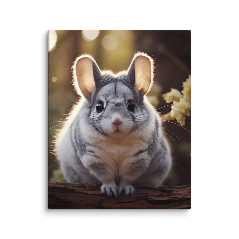 Curious Chinchilla in the Forest