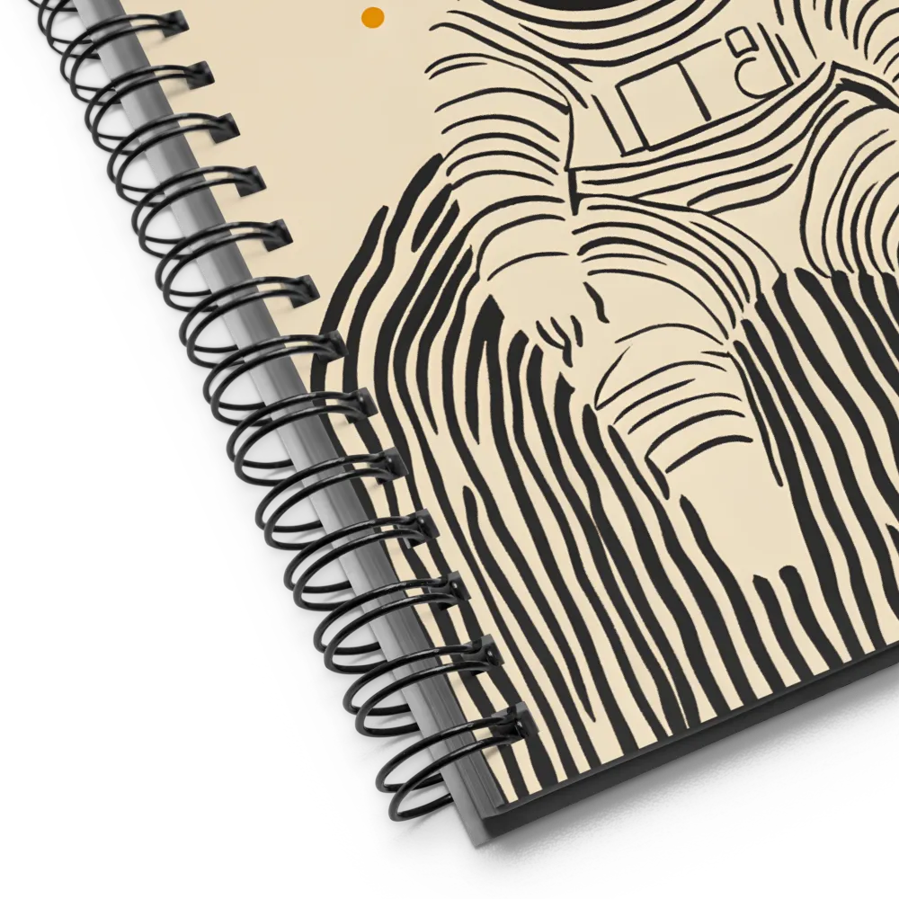 Astronaut in Cosmic Thoughts | Spiral Notebook