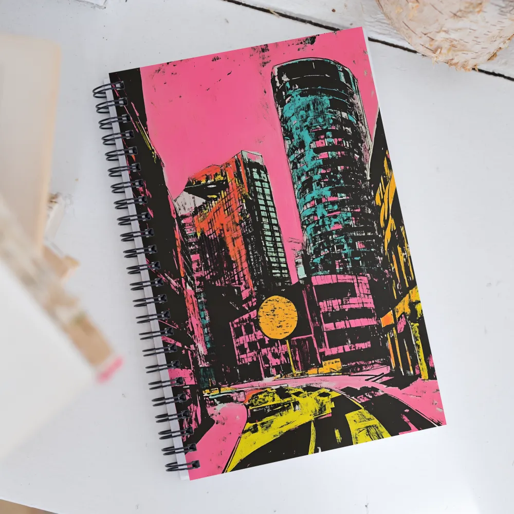 Urban Vibrance: A Kaleidoscope of Colors | Spiral Notebook