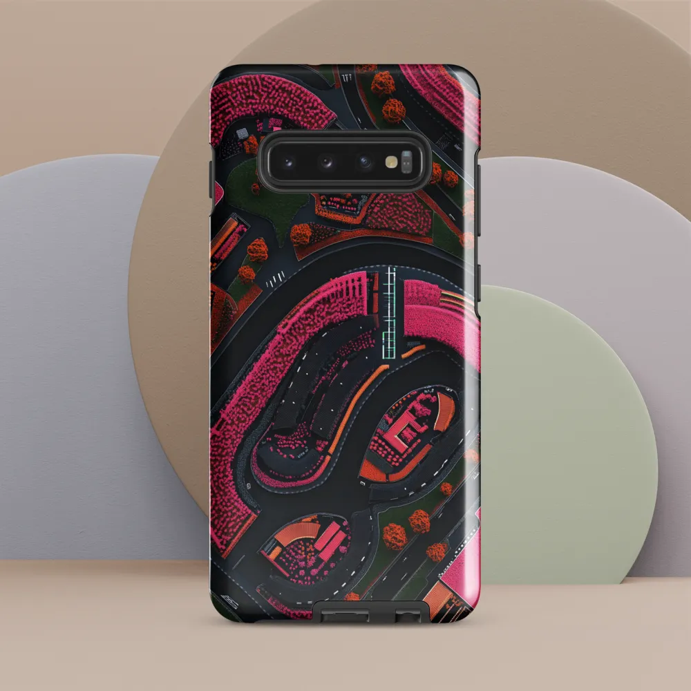 Urban Floral Symphony | Phone Case |  S10 Plus | Tough Case | Glossy