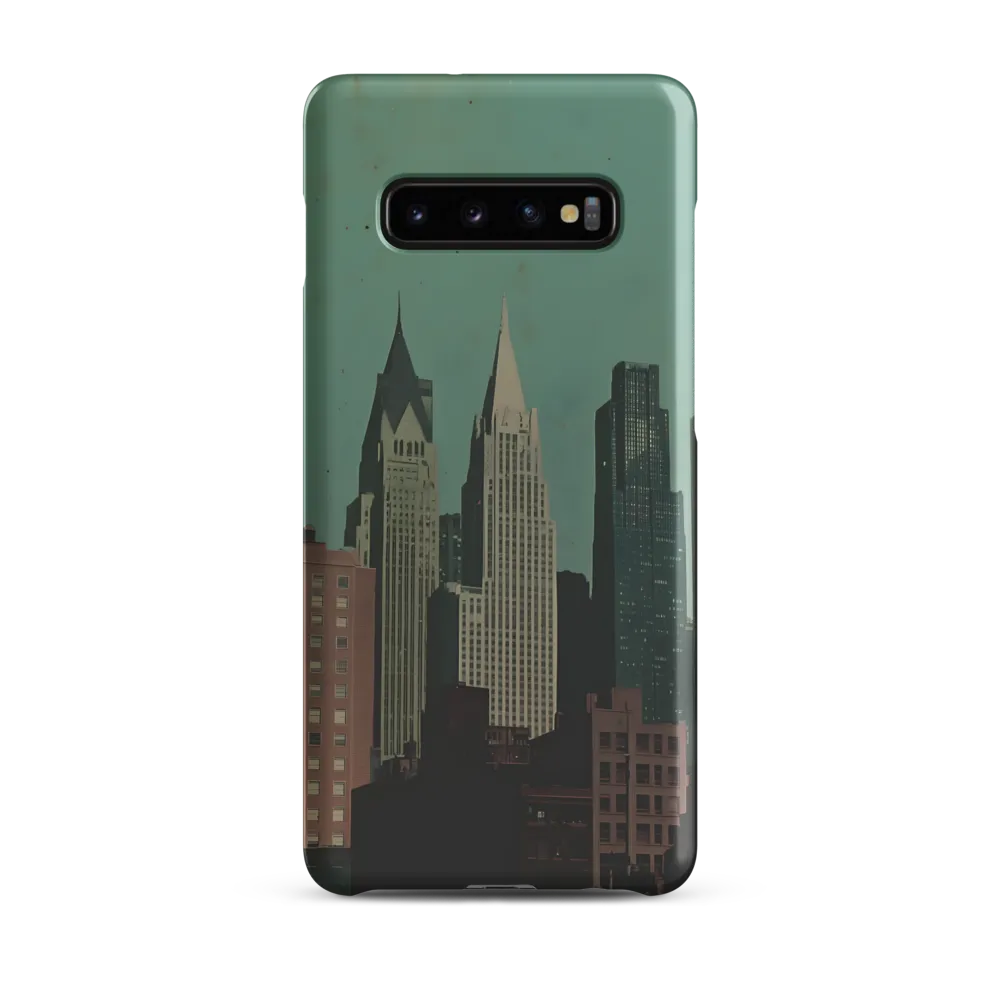 Urban Nostalgia: A Retro Cityscape | Phone Case |  S10 Plus | Snap Case | Matte