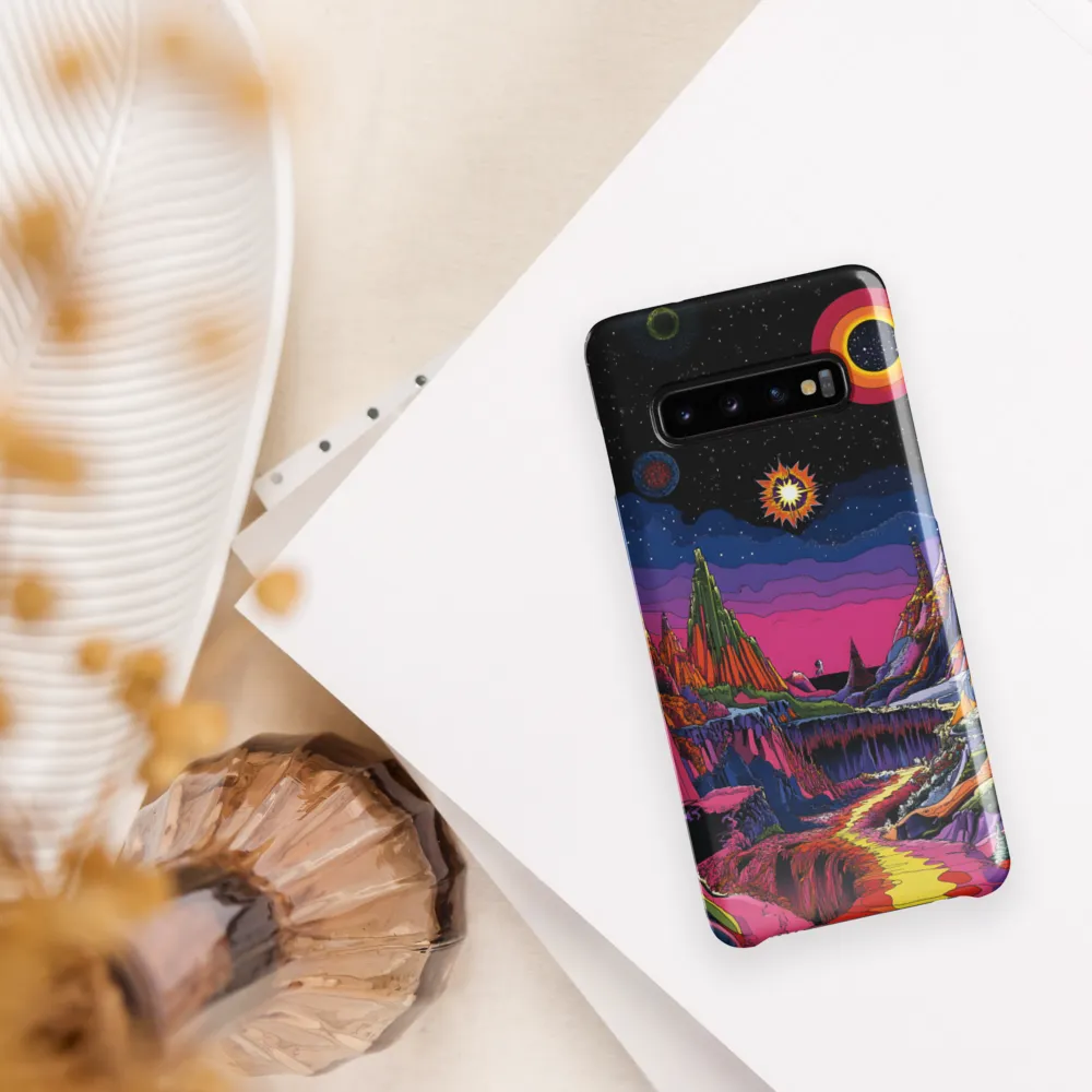 Galactic Wonders: A Journey Through an Alien Landscape | Phone Case |  S10 | Snap Case | Glossy