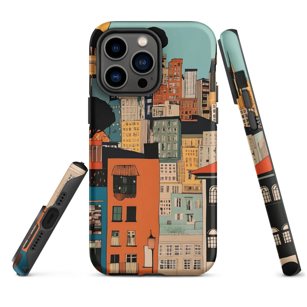 Urban Fusion: A Colorful Cityscape