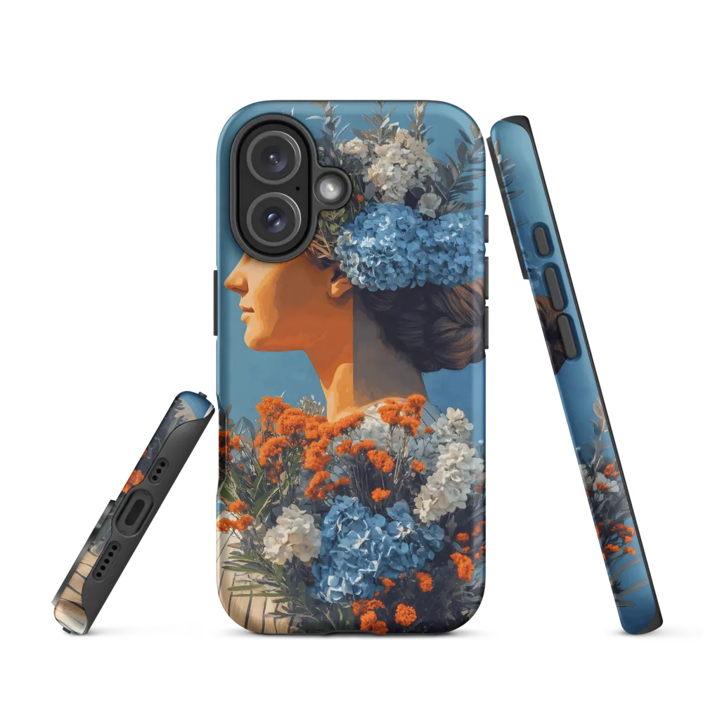 Floral Reverie: A Portrait of Serenity | Phone Case