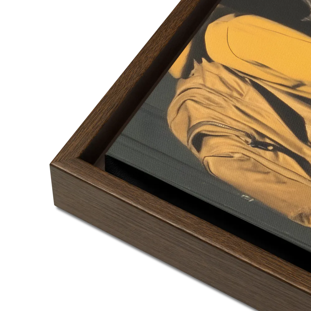 Silent Reflection | Canvas with Brown Frame | 16″×16″