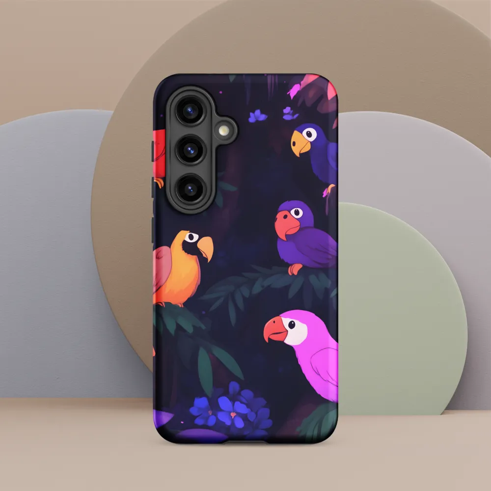 Tropical Parrot Playground | Phone Case |  S24 | Tough Case | Matte