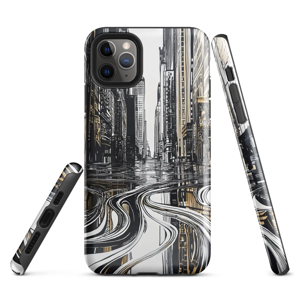 Urban Serenity: Reflections of Isolation | Phone Case |  11 Pro Max | Tough Case | Glossy