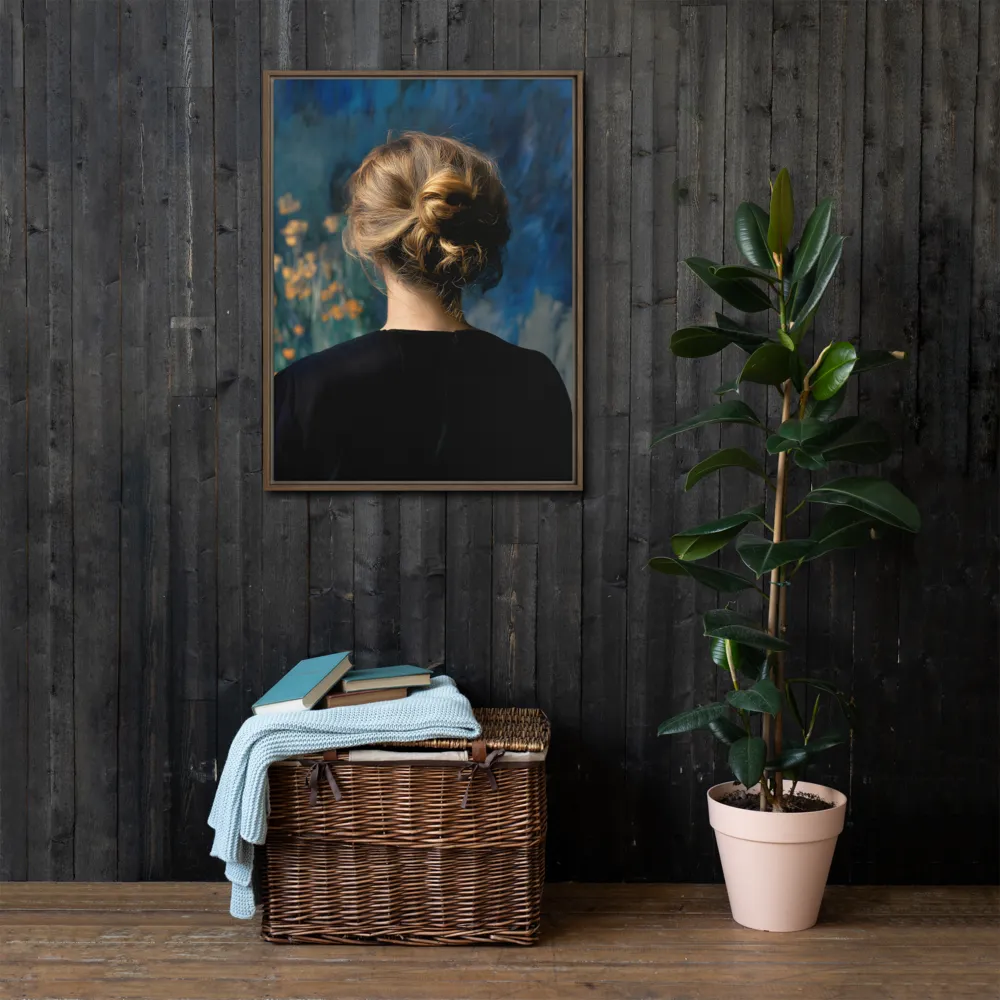 Whispers of Tranquility | Canvas with Brown Frame | 24″×32″