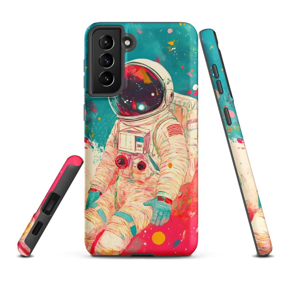 Cosmic Explorer: An Astronaut's Journey | Phone Case |  S21 Plus | Tough Case | Matte