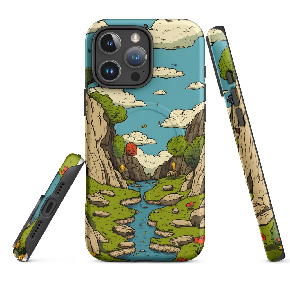 Whimsical Serenity: A Canyon Landscape