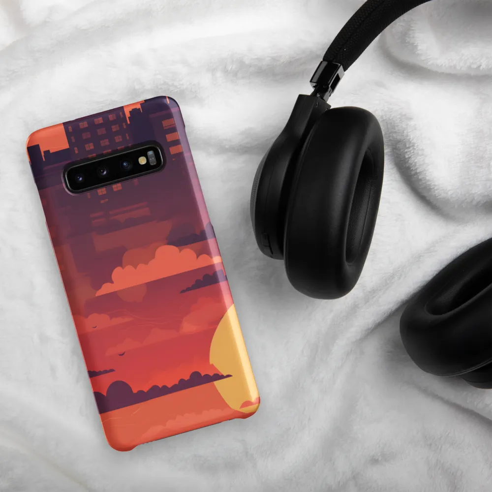 Urban Dusk: A Symphony of Cityscapes | Phone Case |  S10 | Snap Case | Matte