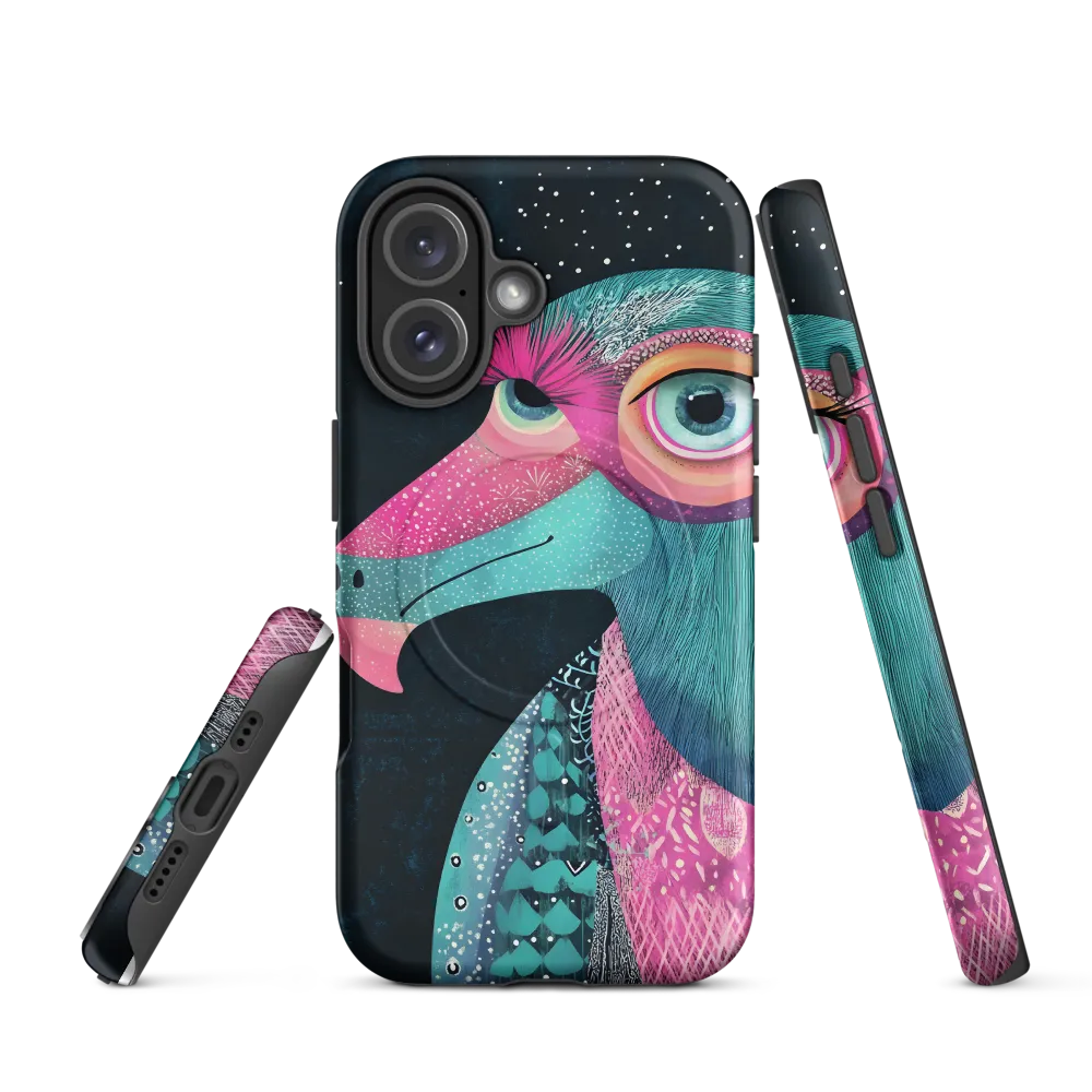Whimsical Vulture: A Dance of Colors