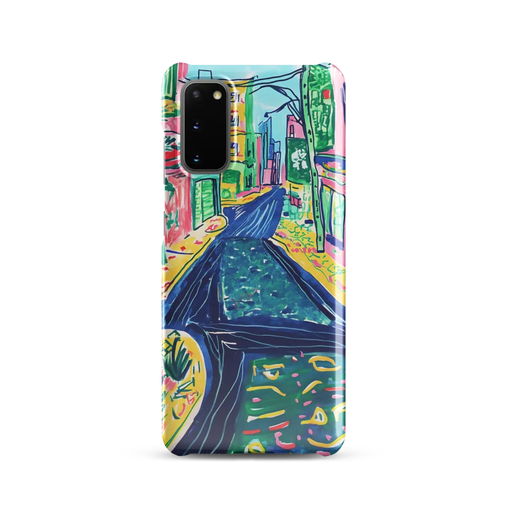 Dreamy Street in Vibrant Hues