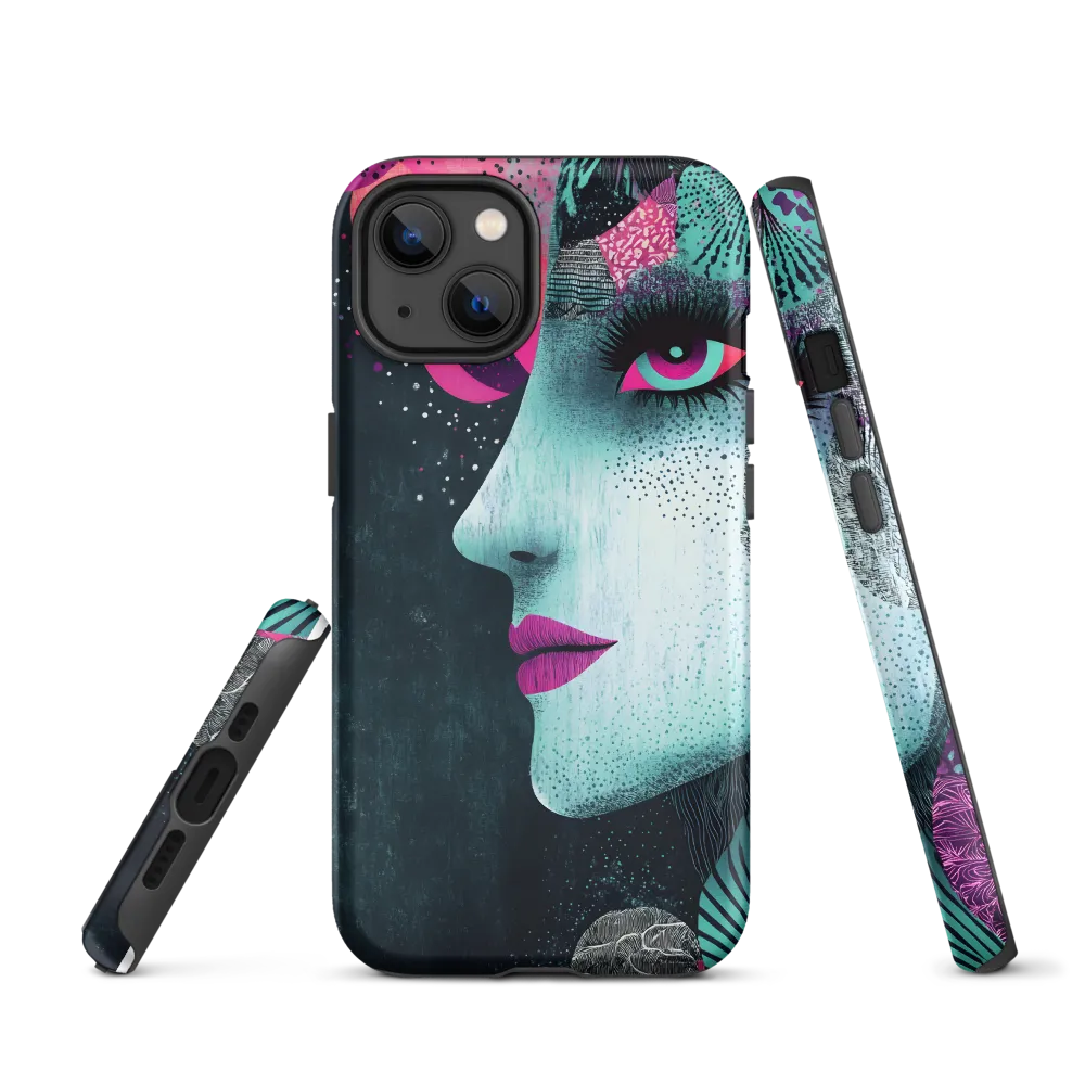Mystical Beauty in Blue and Pink | Phone Case |  13 | Tough Case | Matte