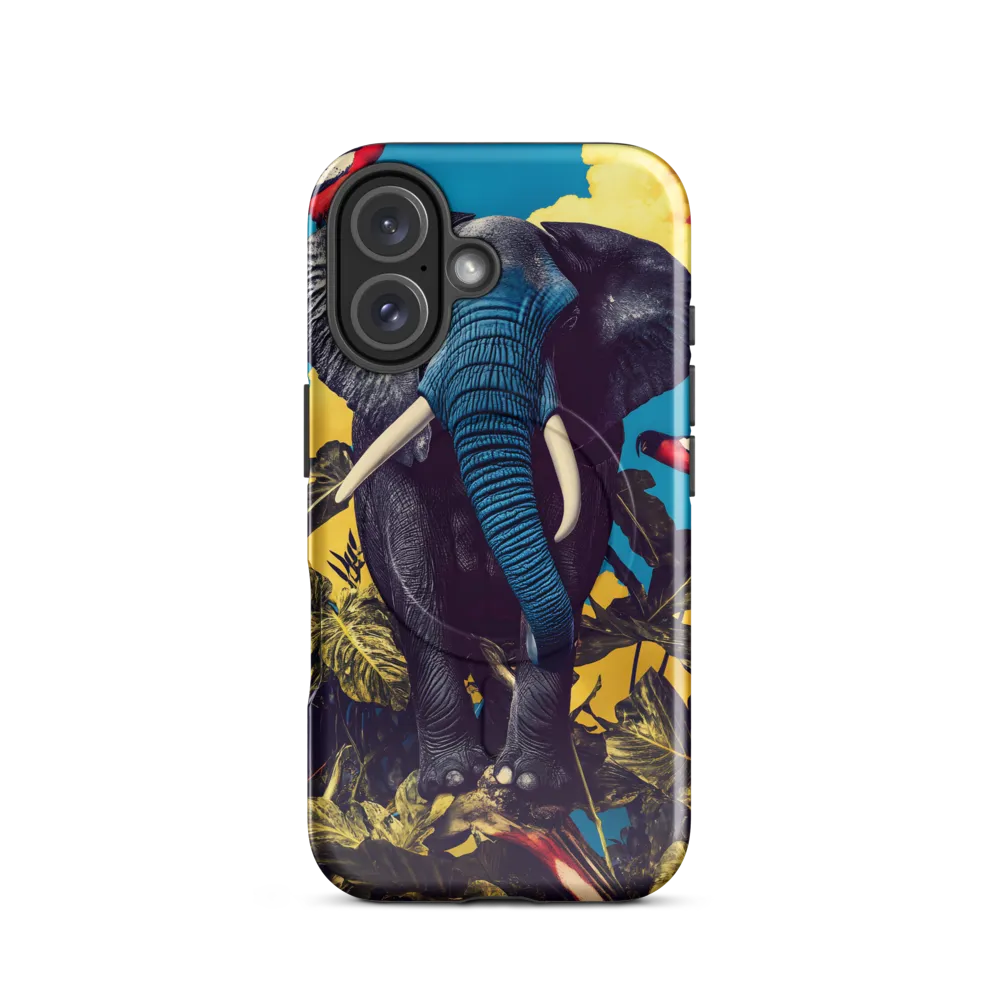 Elephant Dreams in Vibrant Colors | Phone Case |  16 | MagSafe® Tough Case | Glossy