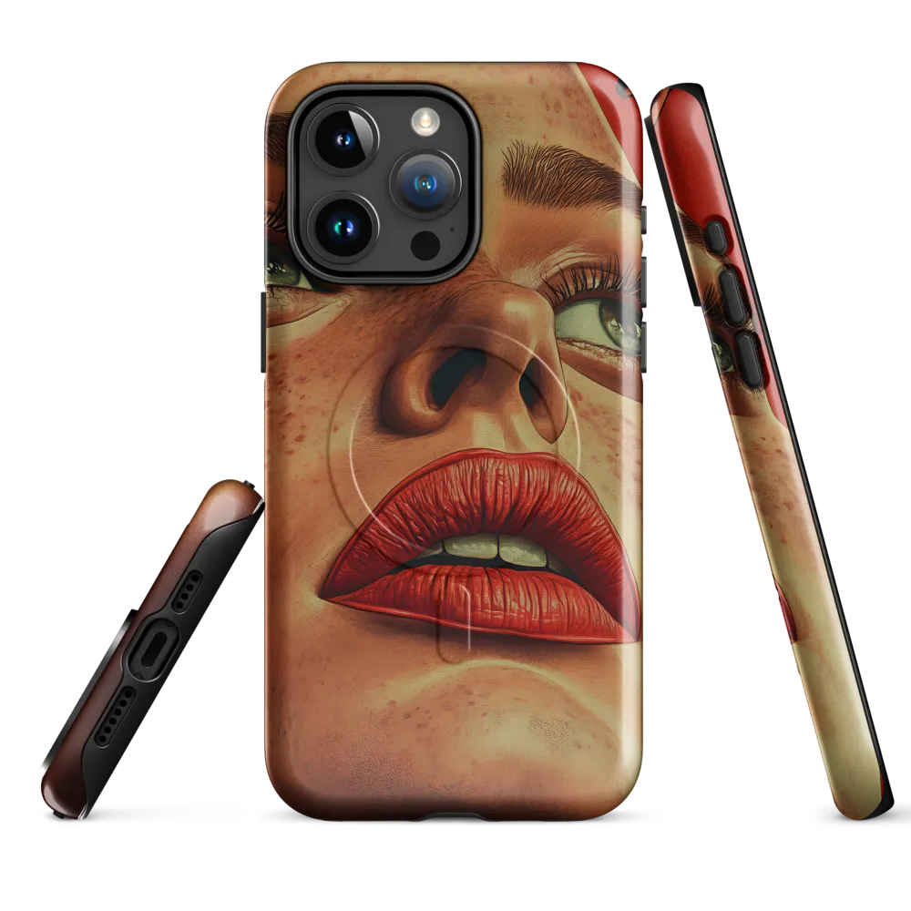 Red Intensity: A Portrait of Elegance