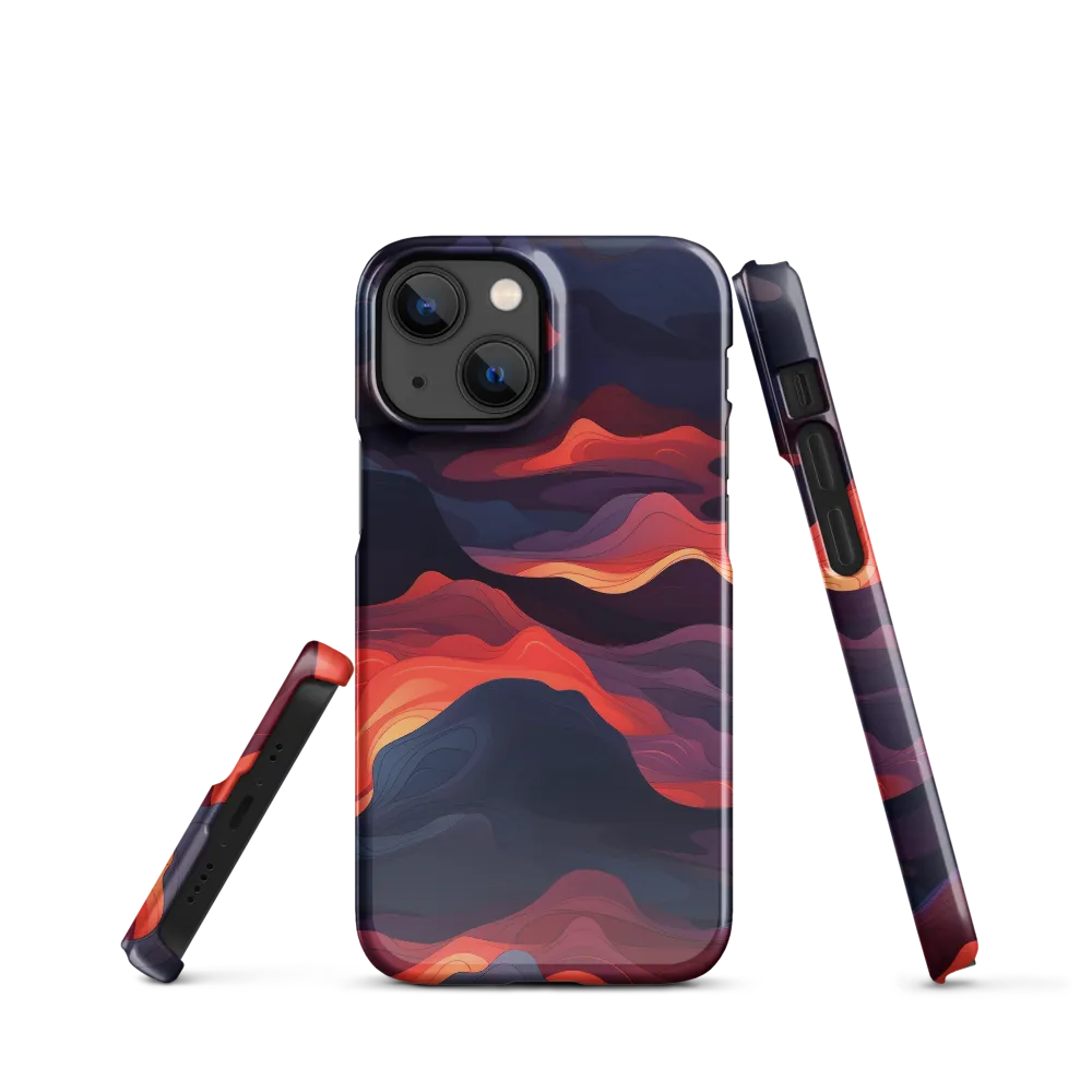 Ethereal Waves of Color | Phone Case |  13 Mini | Snap Case | Glossy