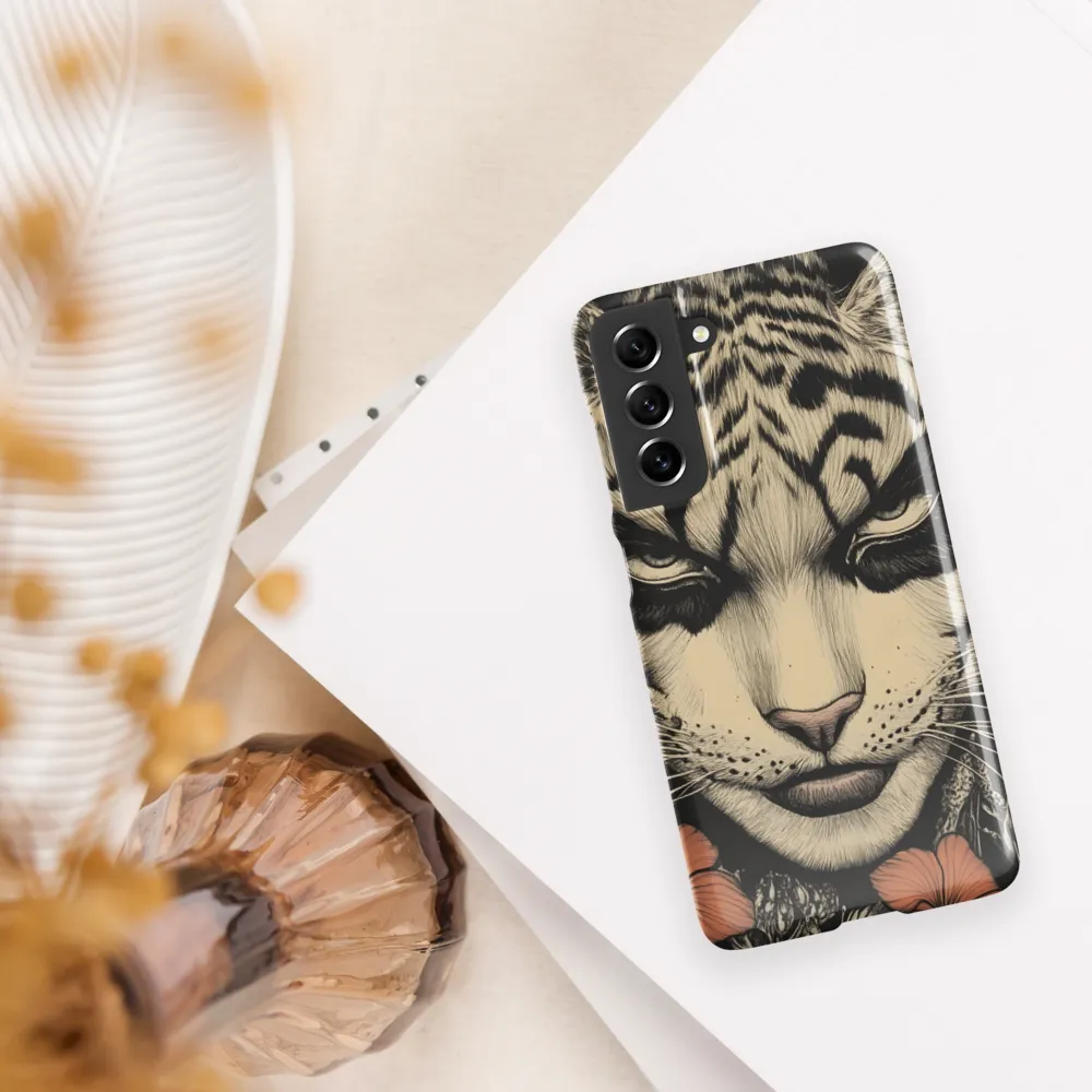 Feline Majesty: The Human-Leopard Connection | Phone Case |  S21 FE | Snap Case | Glossy