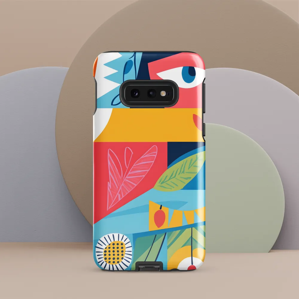Vibrant Geometric Visage