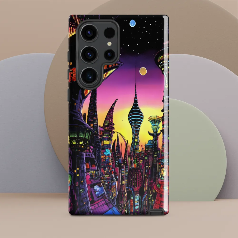 Futuristic Cityscape at Dusk