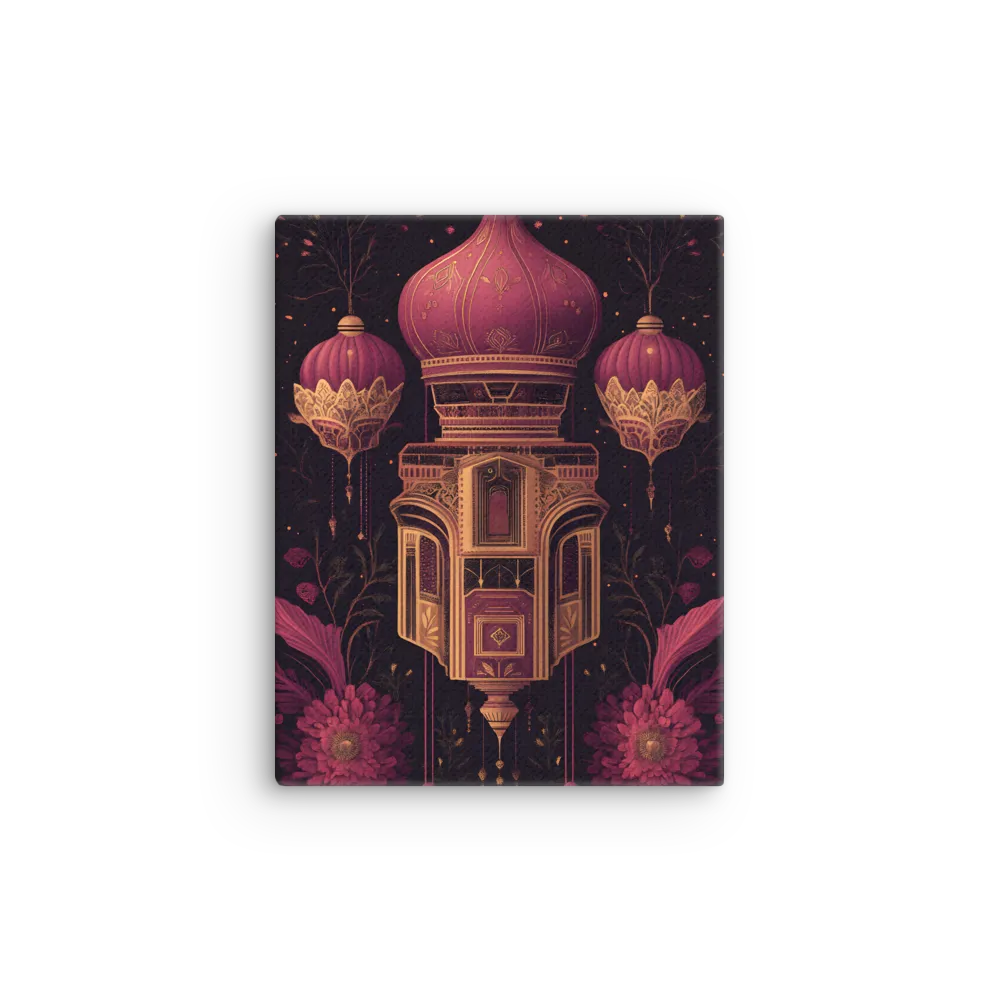 Ornate Harmony: A Digital Floral Architecture | Thin Canvas | 11″×14″