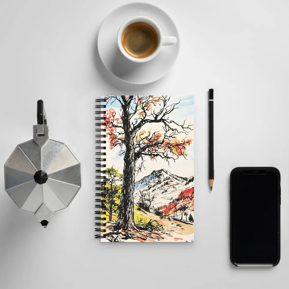 Autumn Majesty: The Guardian Tree | Spiral Notebook