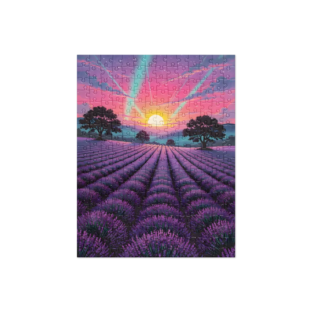 Lavender Sunset 
 Jigsaw Puzzle