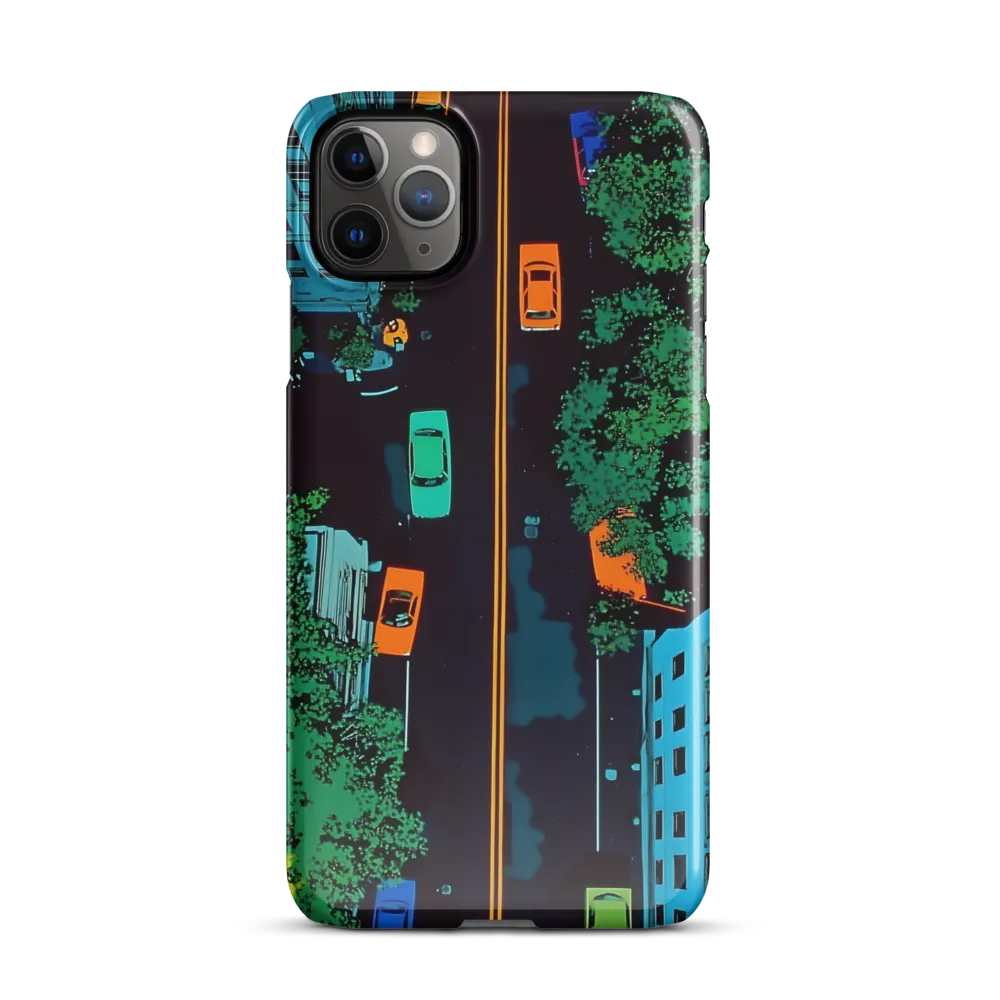 Urban Pulse: A Colorful Intersection | Phone Case |  11 Pro Max | Snap Case | Glossy