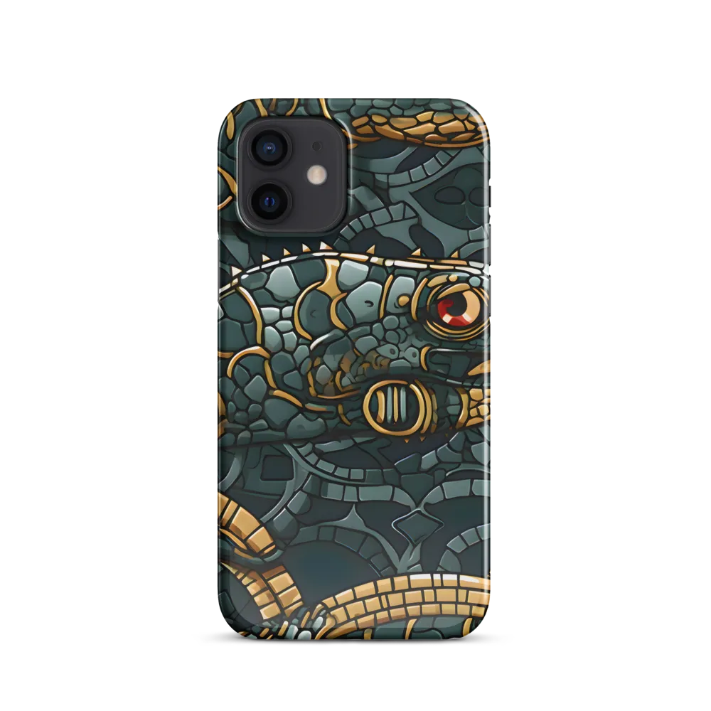 Reptilian Elegance: A Digital Art Nouveau Tapestry