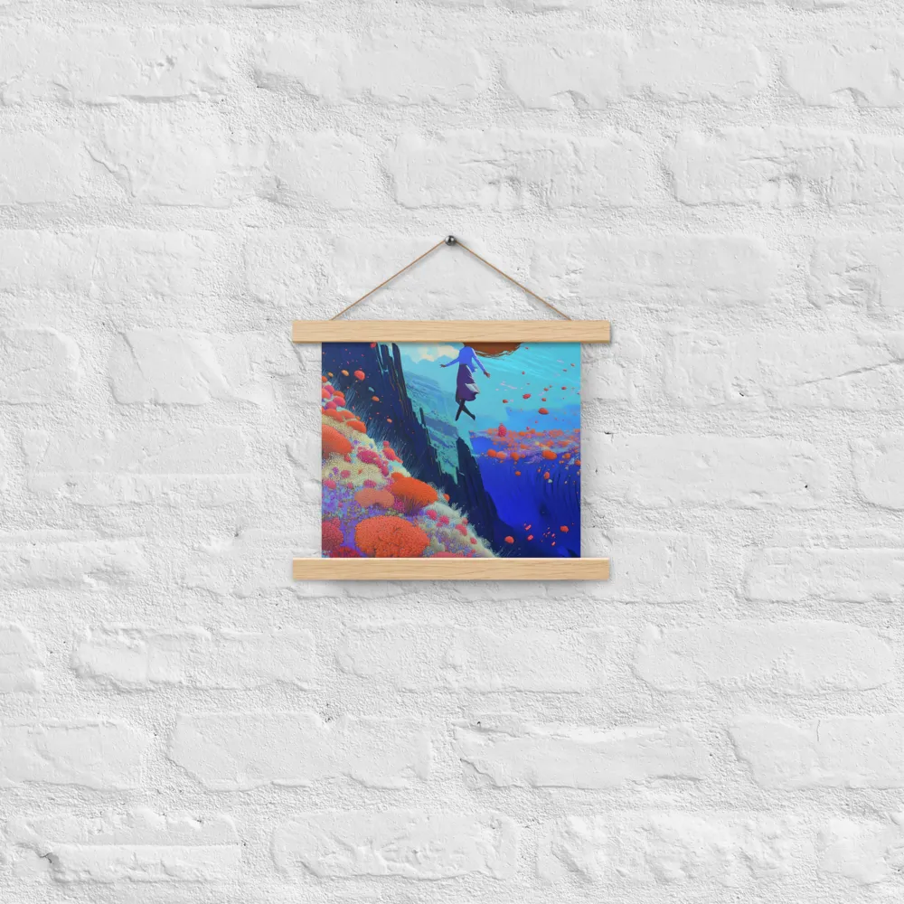 Whispers of Freedom | Poster With Oak Wood Hanger | 10″×10″