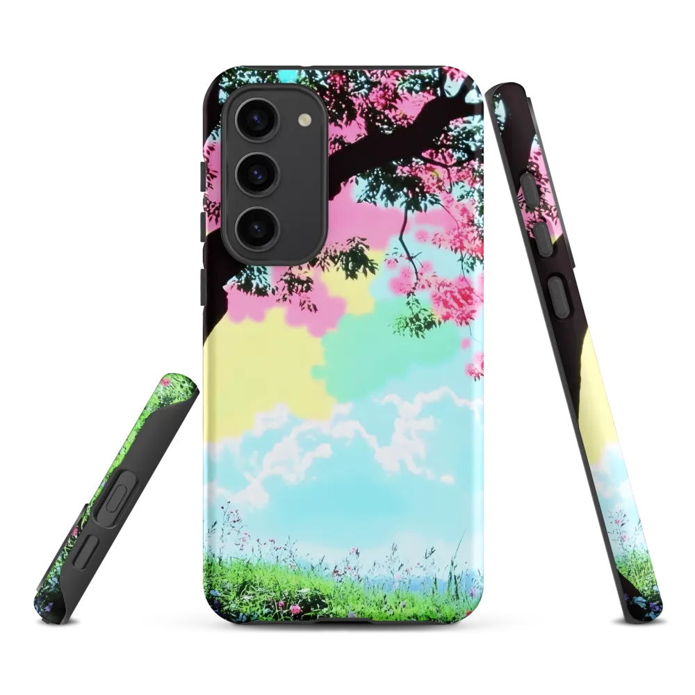 Pastel Dreams: A Surreal Tree Landscape