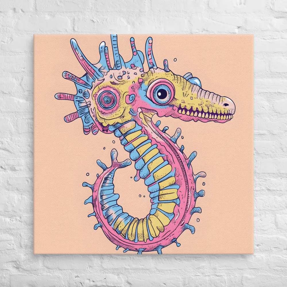 Whimsical Sea Dragon: An Intricate Fantasy | Canvas | 36″×36″