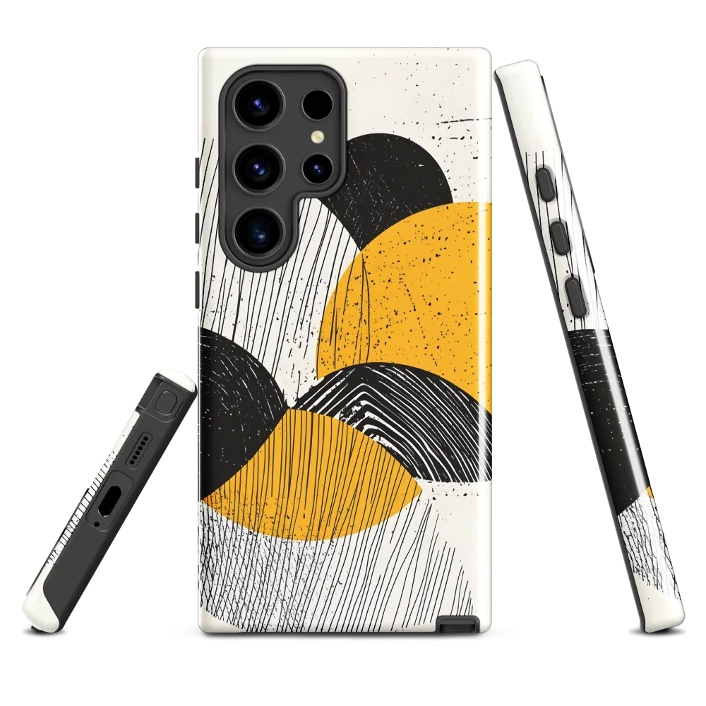 Layered Circles — Yellow & Black