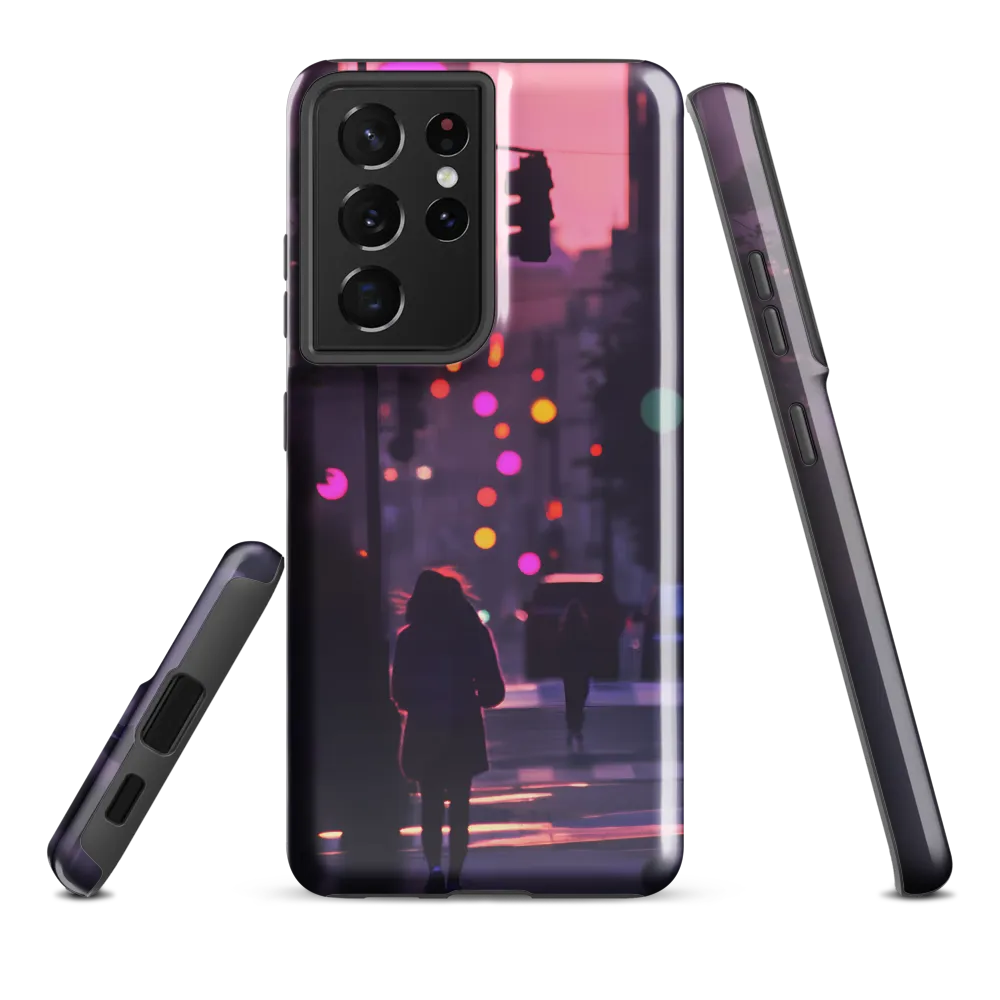 City Silhouettes at Dusk | Phone Case |  S21 Ultra | Tough Case | Glossy