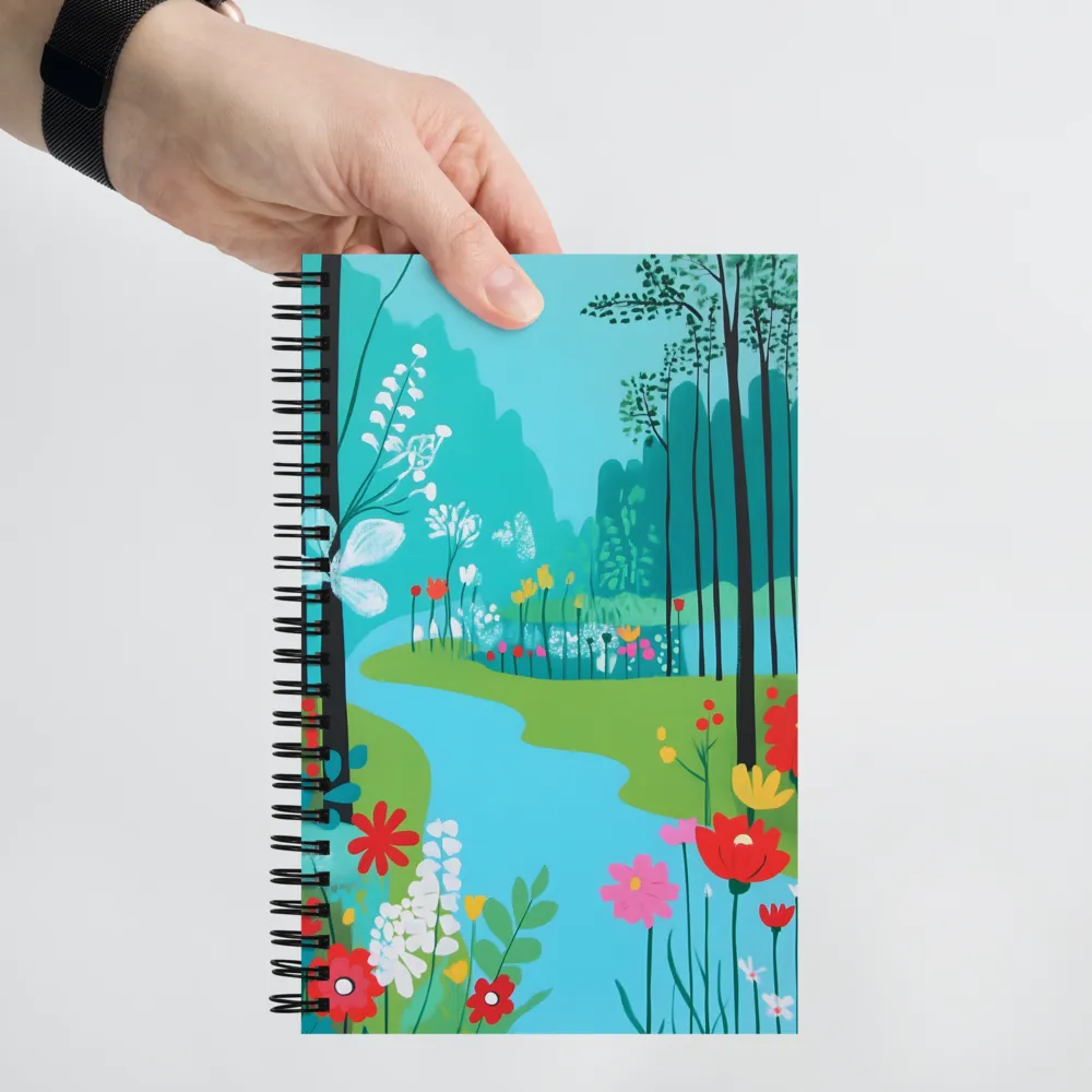 Whispers of Spring: A Colorful Retreat | Spiral Notebook