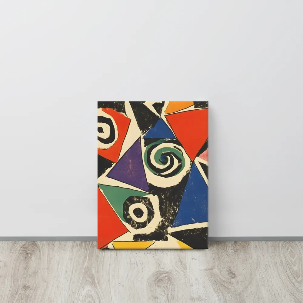 Dynamic Geometric Abstraction | Canvas | 12″×16″
